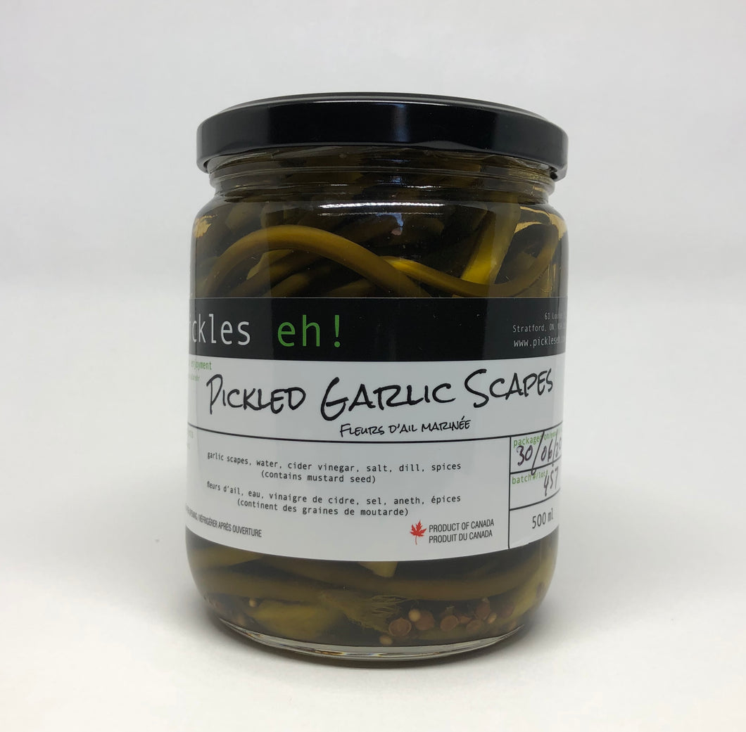 Pickled Garlic Scapes